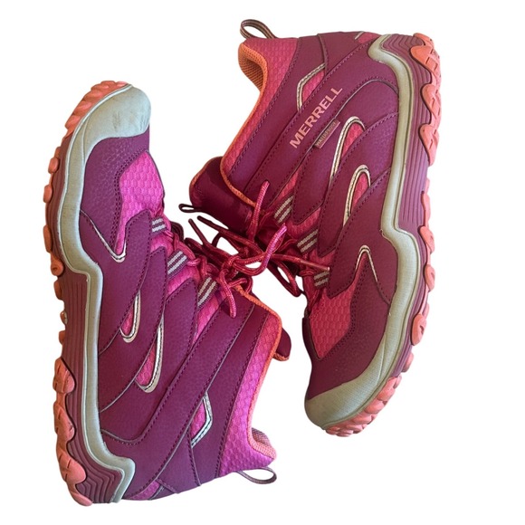 Merrell Other - Merrell Chameleon 7 Access Mid Waterproof Hiking Boots Berry Pink Kids 4.5M